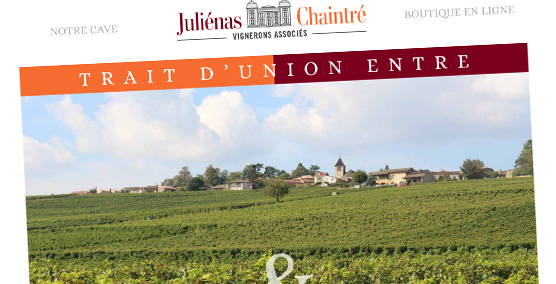 Juliénas-Chaintré : un site institutionnel et de vente en ligne - Beaujolais